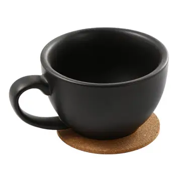 6шт Прочных кофейных чашек с деревянной изоляцией, коврик для кухонной чашки, подставка для чаши, салфетка, Пробковая подставка