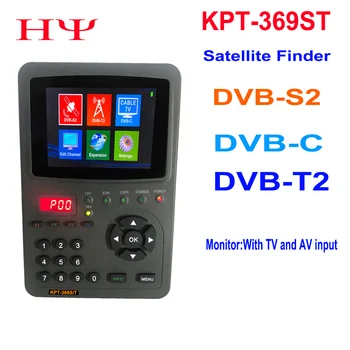 KPT-369ST DVB-S2 DVB-T2 DVB-C измеритель спутникового поиска телеприставка для поиска сигнала DVB-S2 + T2 + C Комбинированный прием