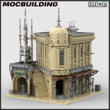 MOC Building Blocks Модульная модель отеля DIY Bricks Assembly Toys Городской пейзаж Коллекция рождественских подарков Подарок на День рождения