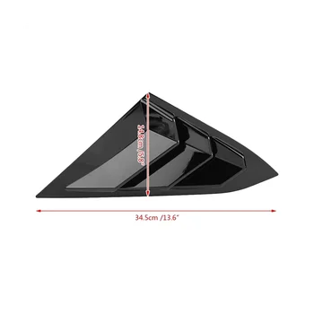 Для Honda Civic 2016-2021 Седан Задняя боковая вентиляционная решетка на четверть окна Жалюзи Треугольные Аксессуары для отделки окон