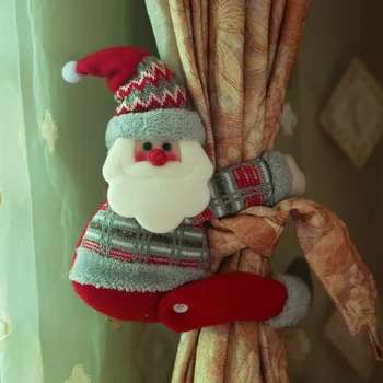 Рождественская пряжка для штор, Рождественские украшения для окон, мультяшный крючок для штор, крючок для штор для гостиной, спальни, домашнего декора.